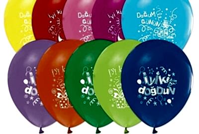 1 Yaş doğum Günü baskılı balon