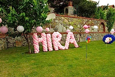 Davet Organizasyon Balon Süsleme Kapı Takı Papatya Balon Ayaklı Balon