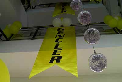 Kongre Seminer Organizasyonu bayrak dekorasyon üçgen bayrak