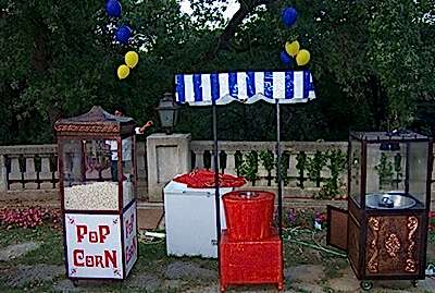 Konser ve Festival Organizasyonu sokak satıcıları pop corn pamuk helva macun