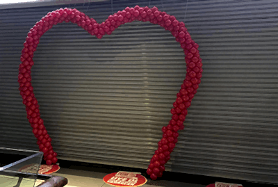 Sevgililer Günü Kalp Balon Dekor