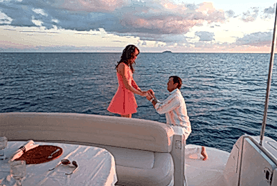 Teknede Süpriz Evlilik teklifi